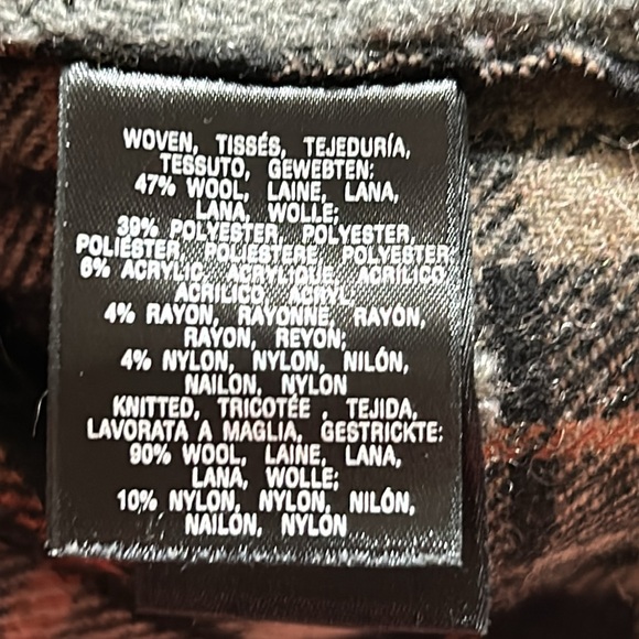 Anthro Moth Derry Plaid & Cable Knit Zip Front Hoodie Sweater/Jacket - Picture 10 of 14